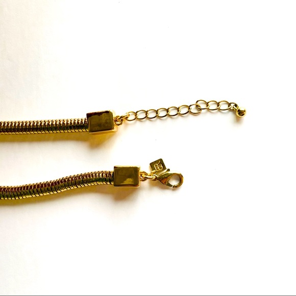 Statement necklace gold chain - Picture 3 of 6